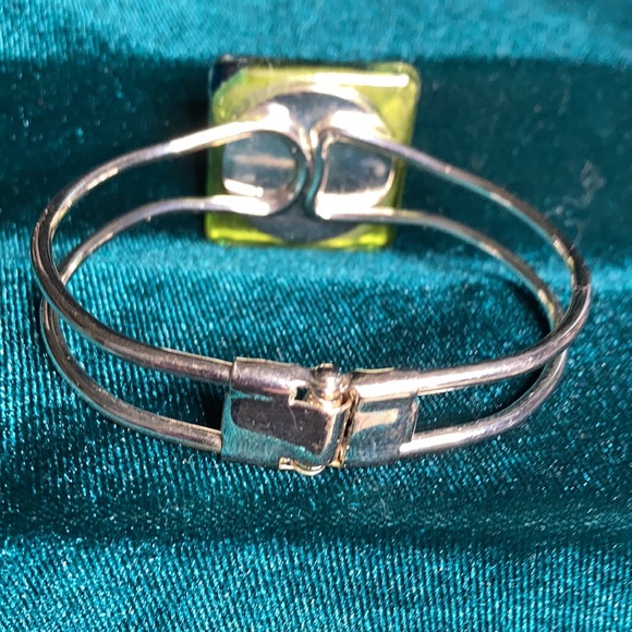 Jewelry Silver Tone Spring Hinge Cuff Bracelet Poshmark
